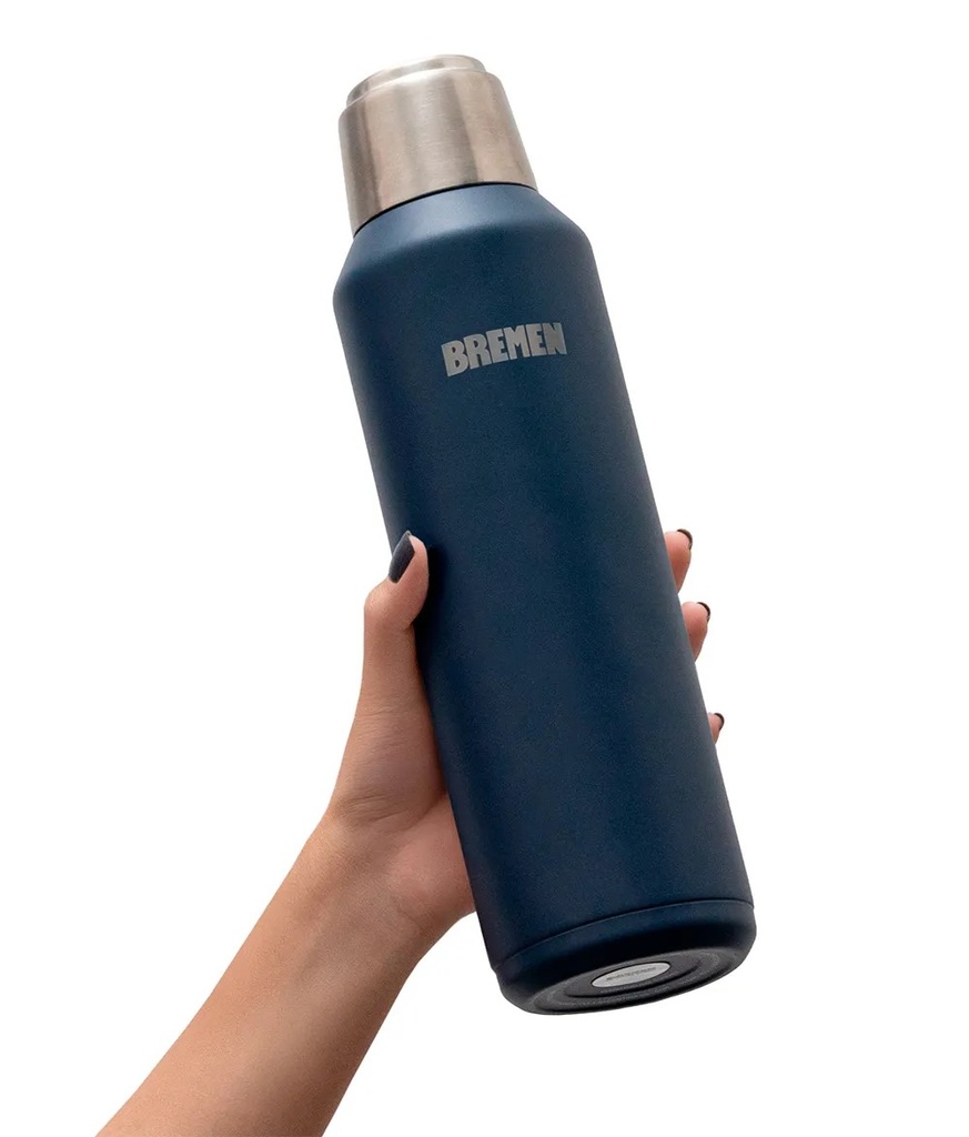TERMO 1L AC.INOX. TAPA MAGNETICA  AZUL BREMEN® BREMEN® (8200)