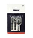 ADAPTADOR IMPACTO 1/4" Hexagonal x 1/4" 3/8" 1/2" Cuadrado Macho ( 50mm) [3 unid] BREMEN® (7871)