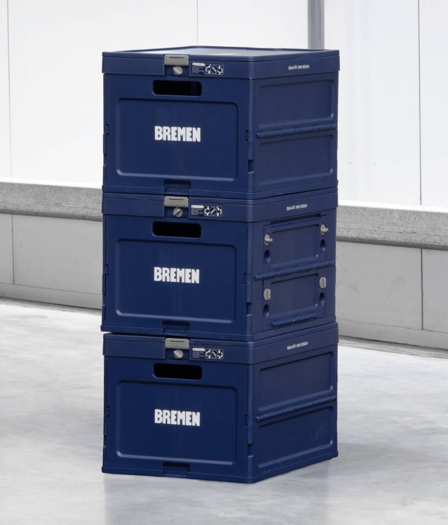 CAJON PLEGABLE CON TAPA 20KG/47L BREMEN® (8636)