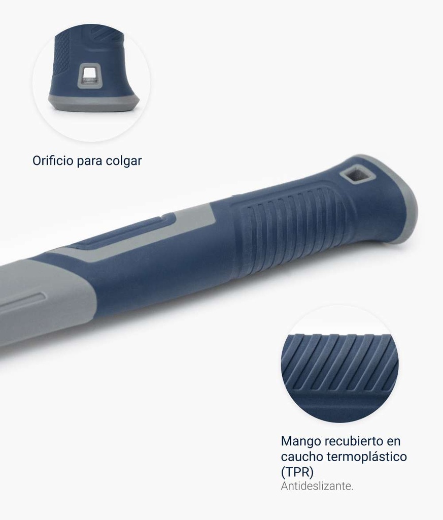 MARTILLO GALPONERO MANGO FIBRA BREMEN® (4692)