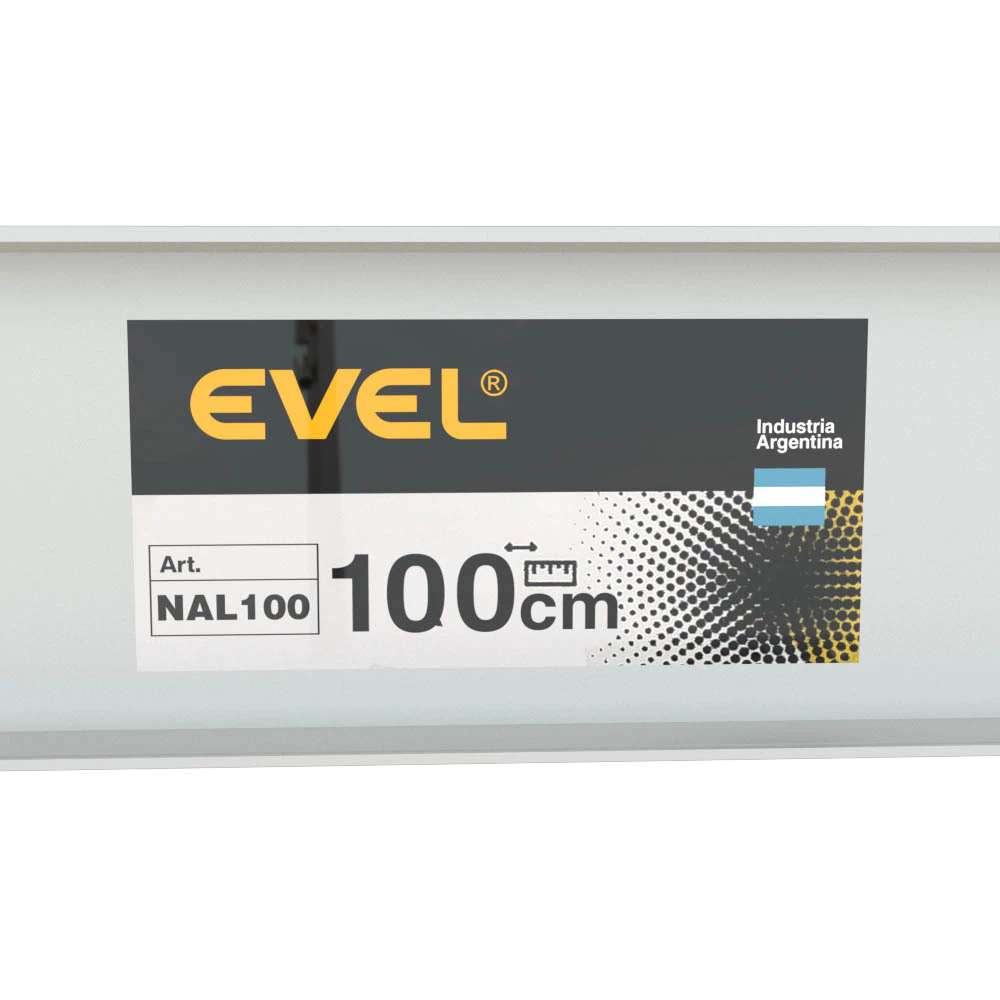 NIVEL  100 cm. ALUMINIO ANONIZADO EVEL
