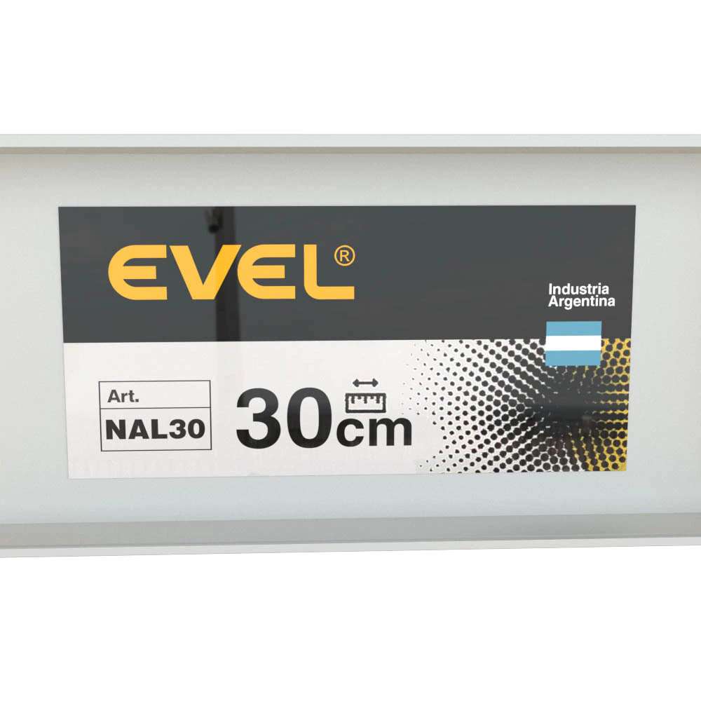 NIVEL  30 cm. ALUMINIO ANONIZADO EVEL