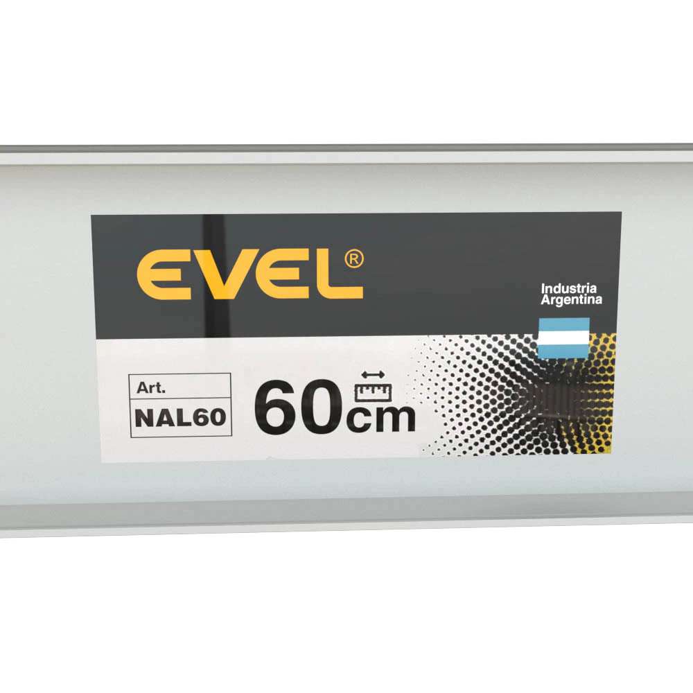 NIVEL  60 cm. ALUMINIO ANONIZADO EVEL