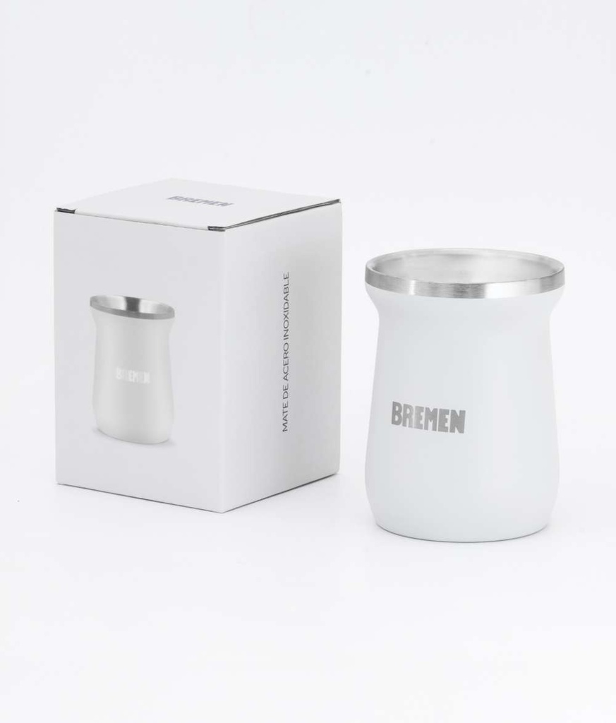 MATE ACERO INOXIDABLE 180ml Color GRIS BREMEN® (8626)