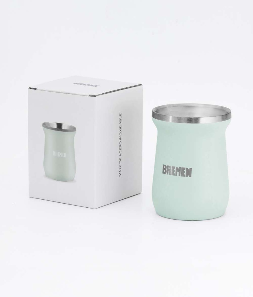 MATE ACERO INOXIDABLE 180ml Color VERDE BREMEN® (8627)