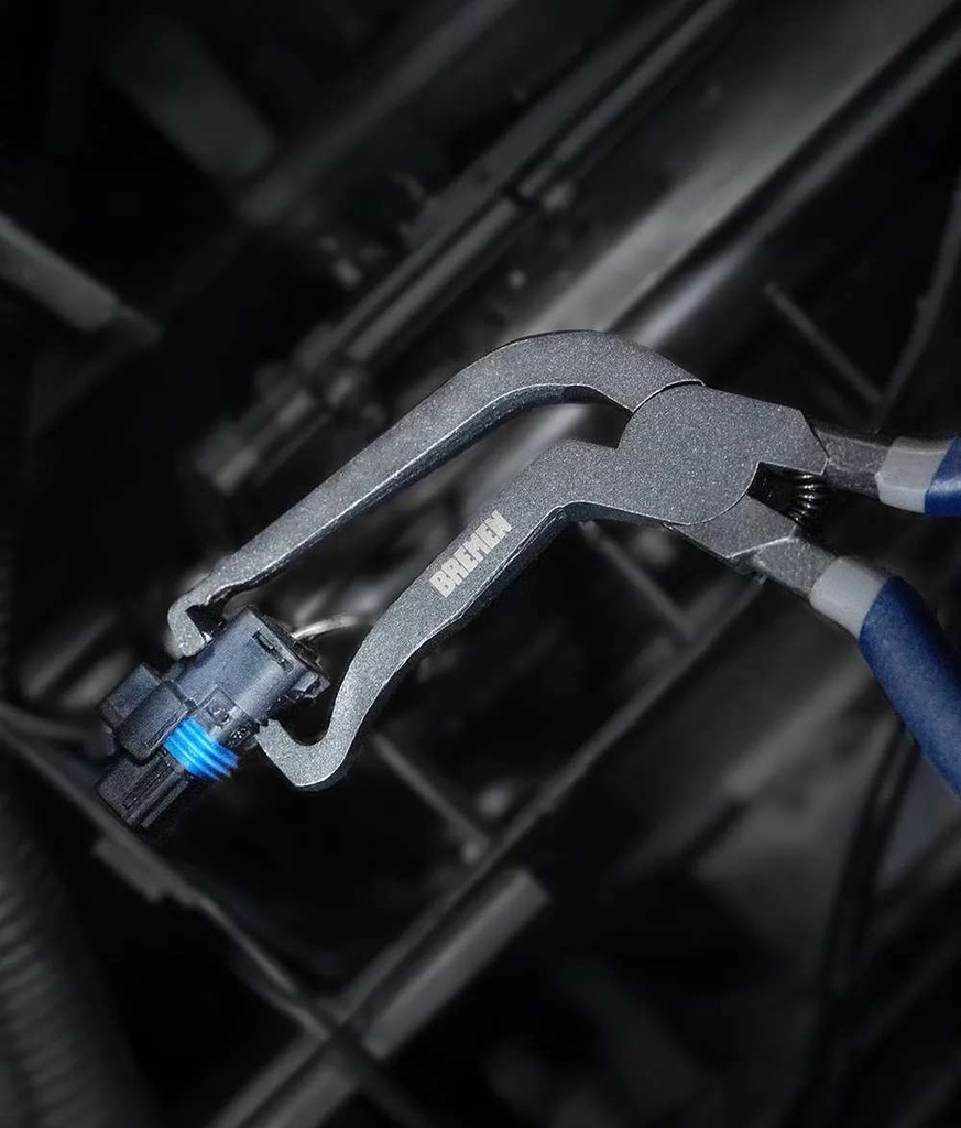 AUT.PINZA PARA CONECTORES ELECTRICOS ACODADA (200mm) BREMEN® (8509)