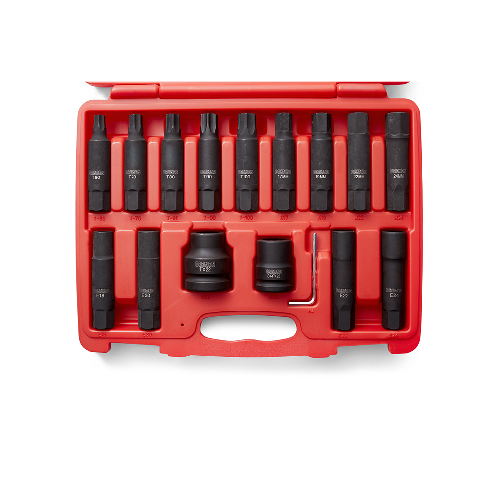 BOC.JGO Enc.1" y 3/4" x 16 Pzs [IMPACTO] con Accesorios BREMEN® (5911)