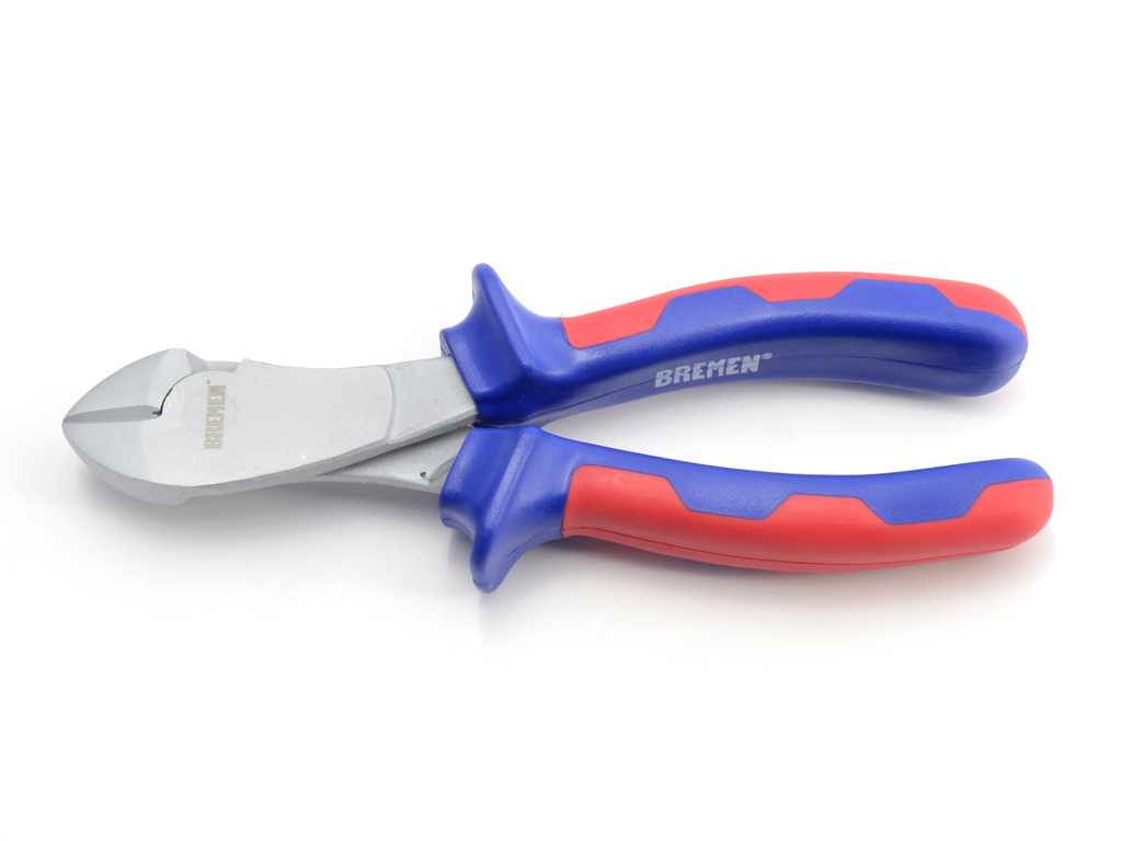 ALICATE C/OBLICUO 7" AISLACION AZUL/ROJA BREMEN® (6339)