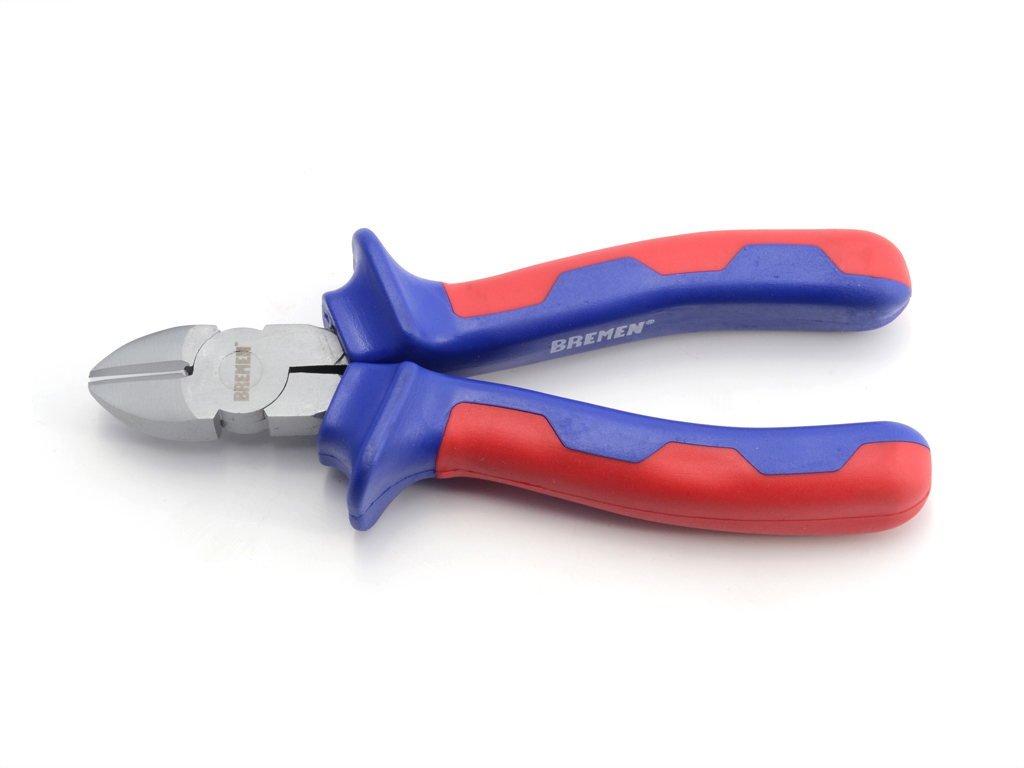 ALICATE C/OBLICUO 8" AISLACION AZUL/ROJA BREMEN® (6340)