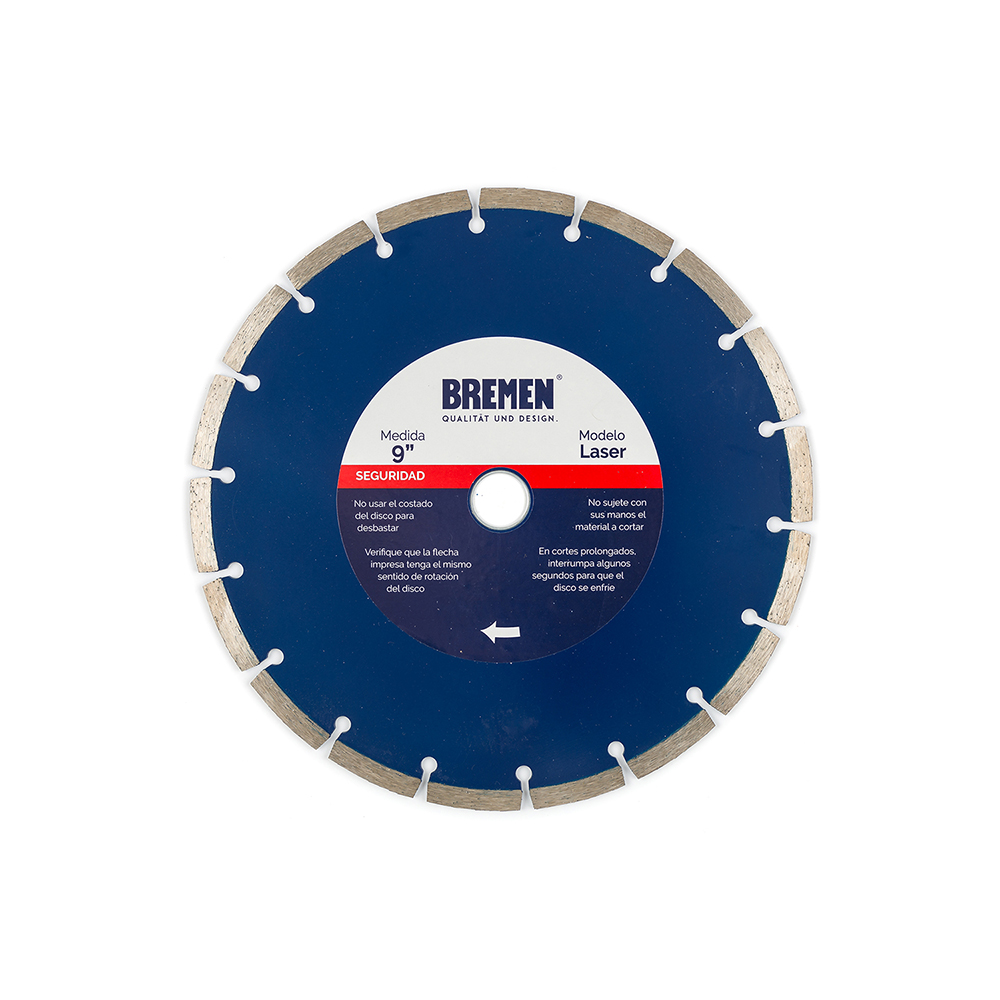 DISCO DIAMANTADO  9"   Segmentado (LASER) BREMEN® (4531)