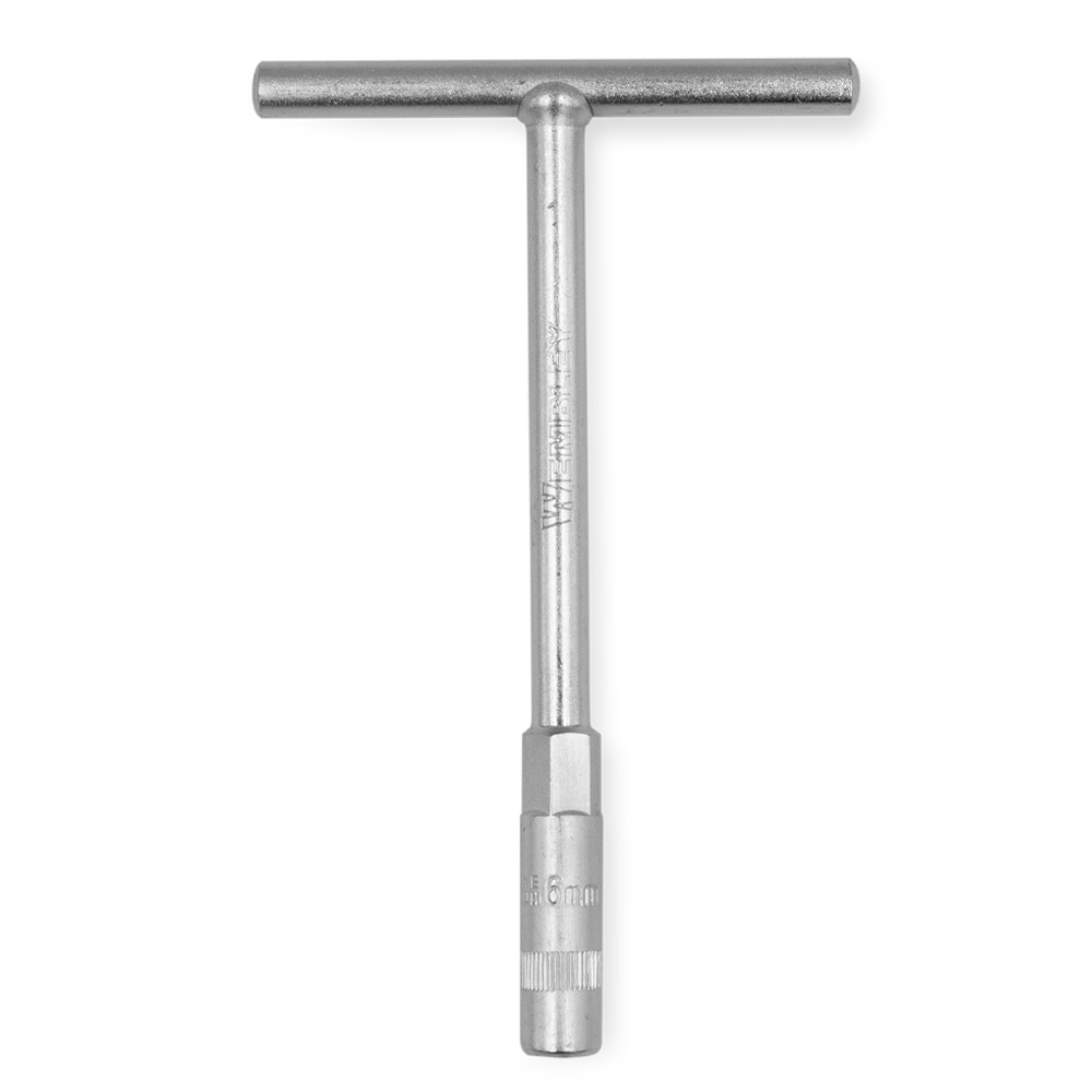 LLAVE "T" HEXAGONAL WEMBLEY  [CORTA]   6mm (Cr Va) (6616)