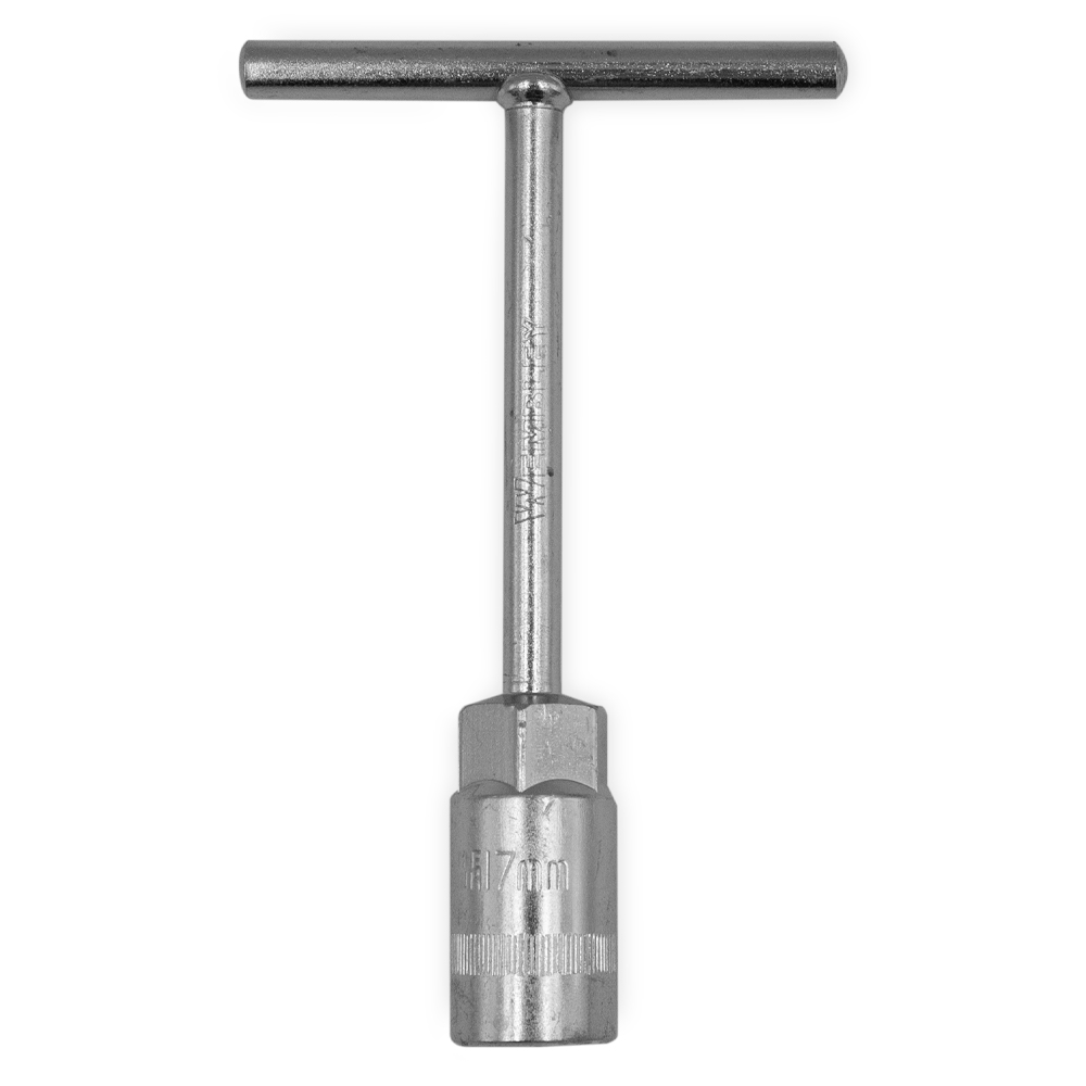 LLAVE "T" HEXAGONAL WEMBLEY  [CORTA]  17mm (Cr Va) (6487)
