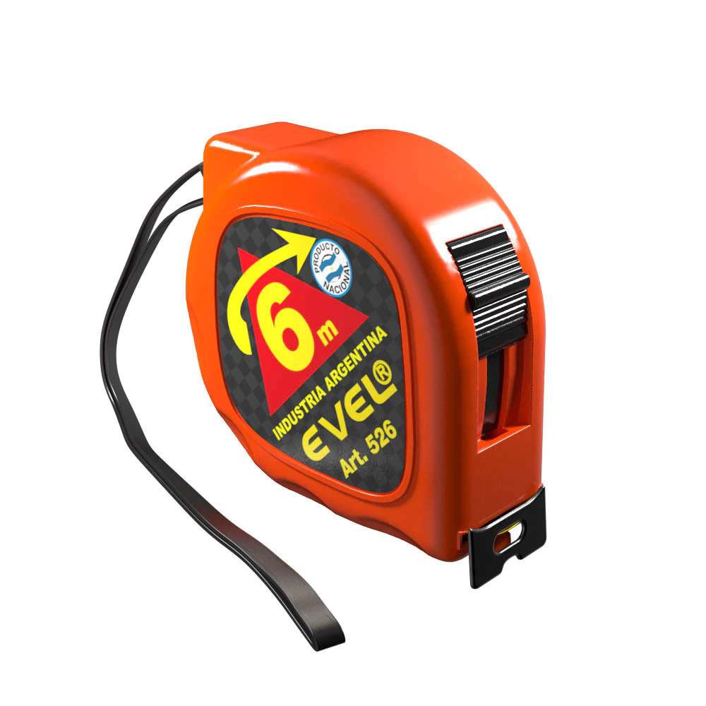CINTA METRICA EVEL  6 m.C/FRENO ANCHA ART.526
