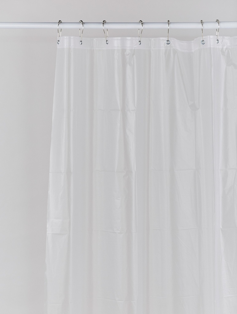 PROTECTOR CORTINA BAÑO SATINADO TRASNPARENTE 90 mic.