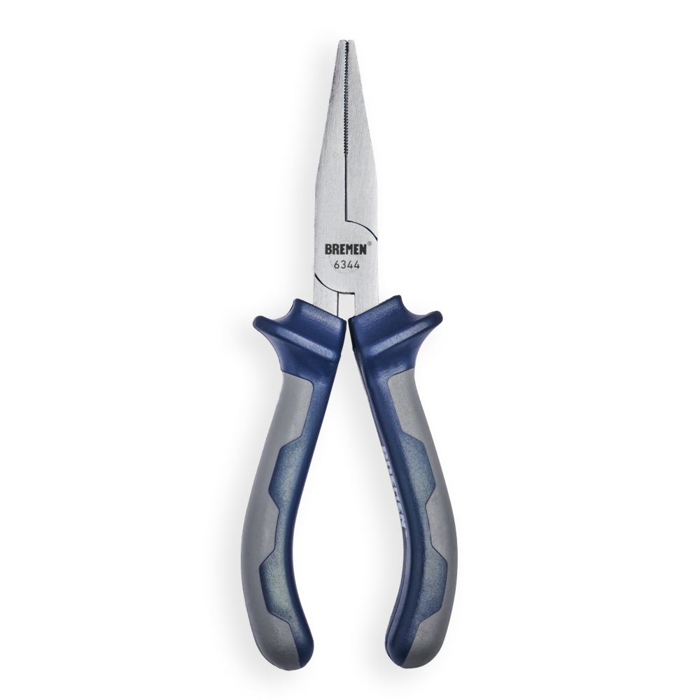 ALICATE PUNTA CHATA 6" AISLACION AZUL/ROJA BREMEN® (6344)