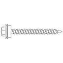 TORNILLO AUTOPERFORANTE C/ARANDELA  HEXAGONAL AGUJA (T 17)   14 x 1" (Caja x 500) BREMEN®