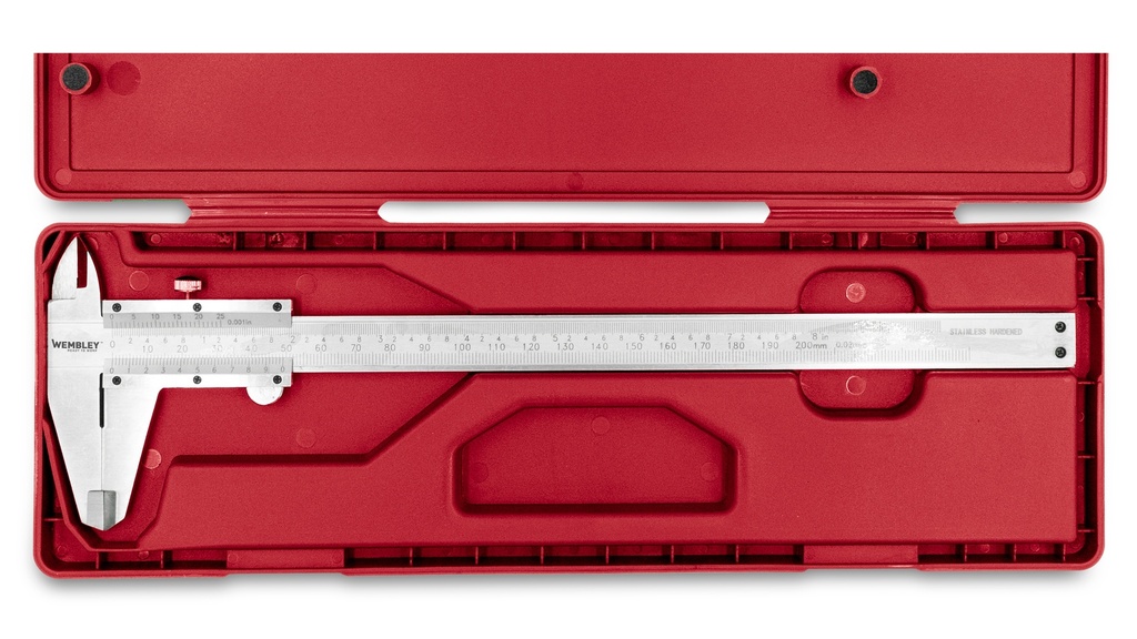 CALIBRE DE ACERO DE  200 mm (con Medidor de Profundidad) WEMBLEY® (2953)