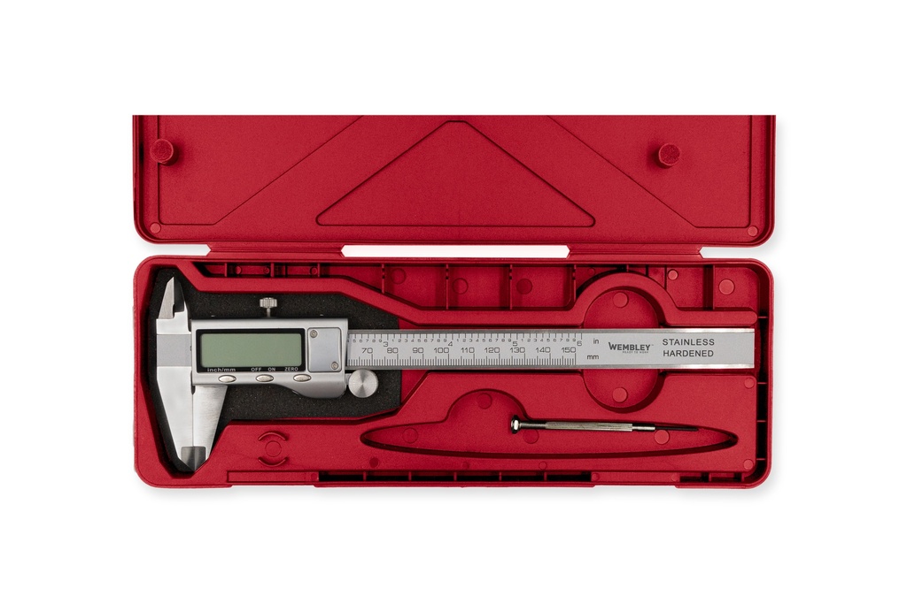 CALIBRE DE ACERO 150 mm:Visor Digital Metalico WEMBLEY® (5940)