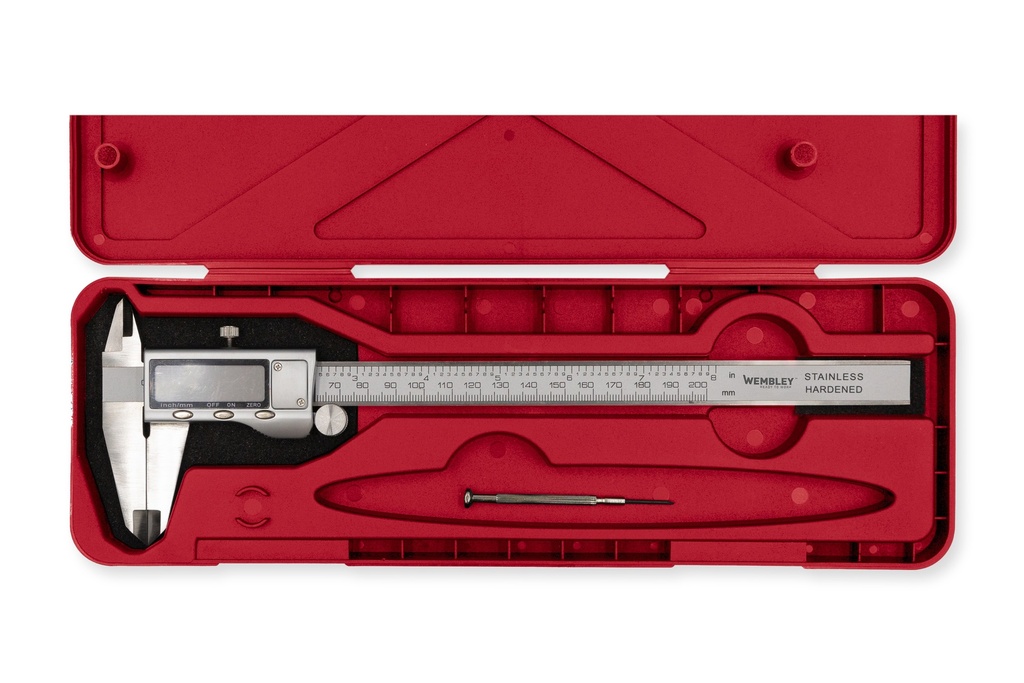 CALIBRE DE ACERO 200 mm:Visor Digital Metalico WEMBLEY® (5941)