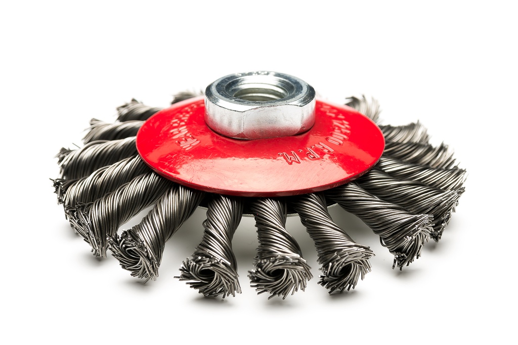 CEPILLO Ctro. Deprimido   4" TRENZADO (Amoladora Ang.) BREMEN® (3257)