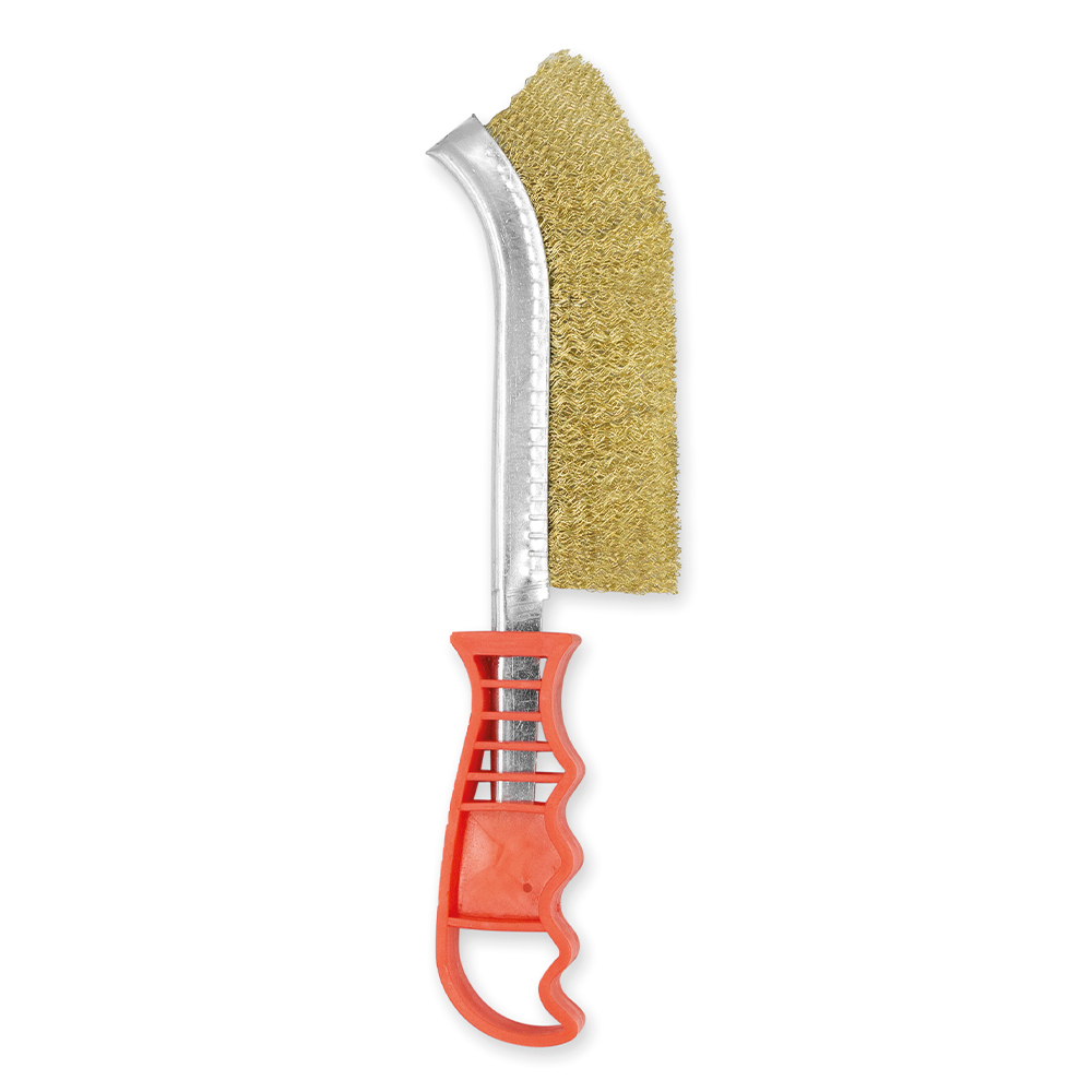 CEPILLO Mango PLASTICO (ROJO) - ACERO BRONCEADO [12 unid] WEMBLEY® (3928)