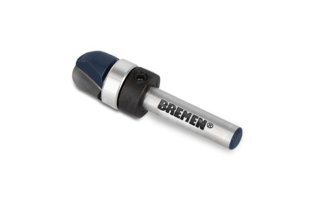 FRESA para ROUTER (MEDIA CAÑA CON GUÍA AUXILIAR) 1/4"x1/2"x3/8" BREMEN® (7633)