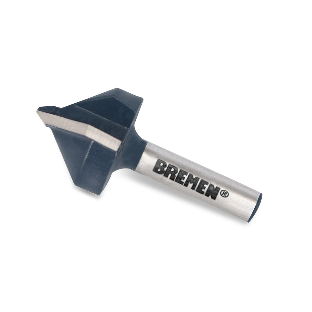 FRESA para ROUTER (RANURAR) EN V 1/4"x1/2" BREMEN® (7625)