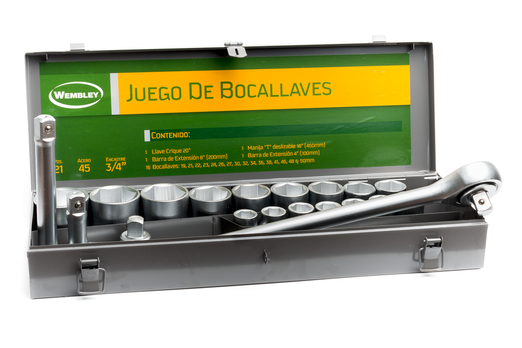 JGO.TUBOS x 21PZ.(3/4") SAE (7/8-2") WEMBLEY® (3628)