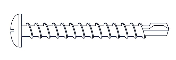 TORNILLO AUTOPERFORANTE FIJADORA (R. PARKER) MECHA [022] 8 x 1" (Caja x 1500) BREMEN®