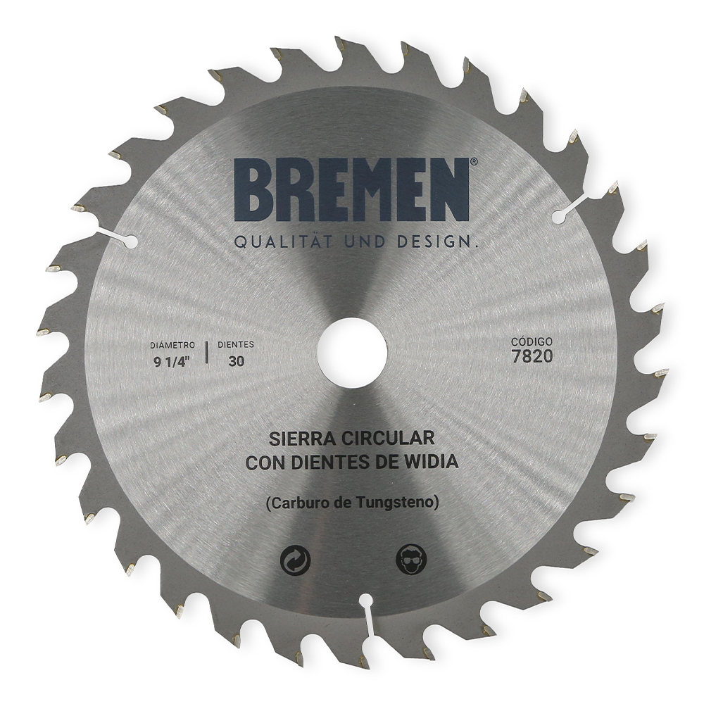 SIERRA CIRCULAR 9 ¼"-30 Dtes.WIDIA (ø25mm) BREMEN® (7820)