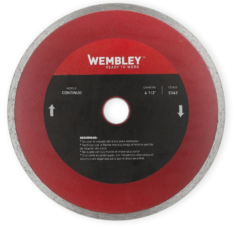 DISCO DIAM. WEMBLEY 4-½"   Humedo (CONTINUO) (5342)