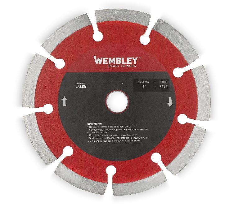 DISCO DIAM. WEMBLEY 7"       Segmentado Seco (LASER) (5343)