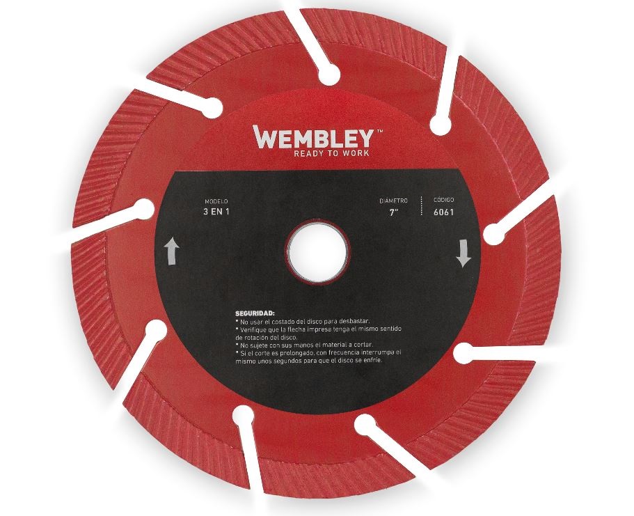 DISCO DIAM. WEMBLEY 7"     3 en 1 (6061)