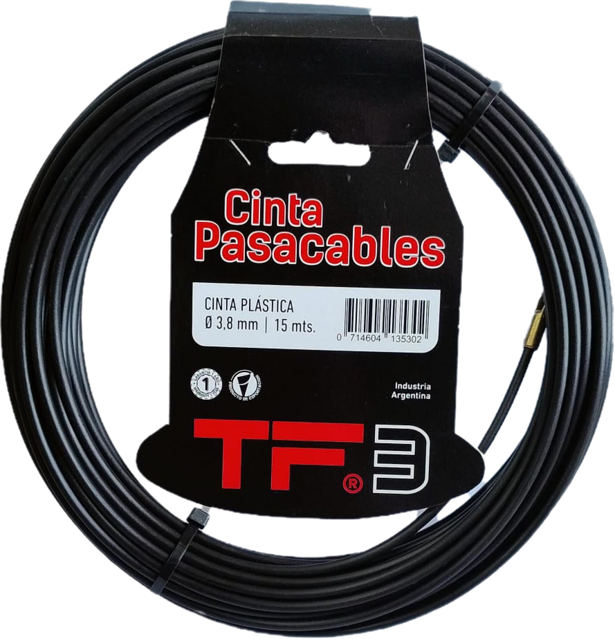 CINTA PASA CABLES PLASTICA 10 mts. TF3