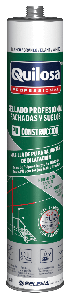 SELLADOR DE POLIURETANO PU CONSTRUCCION GRIS 300 ml. QUILOSA (10049486)