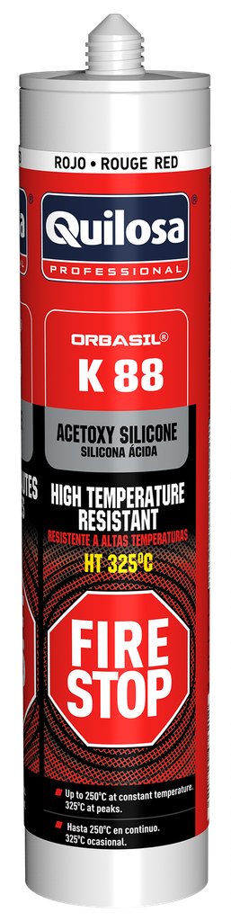 SELLADOR DE SILICONA ALTA TEMPERATURA ORBASIL K-88 310 ml. QUILOSA (10043795)