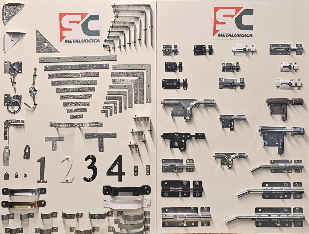 EXHIBIDOR HERRAJES 2 tableros "SC"