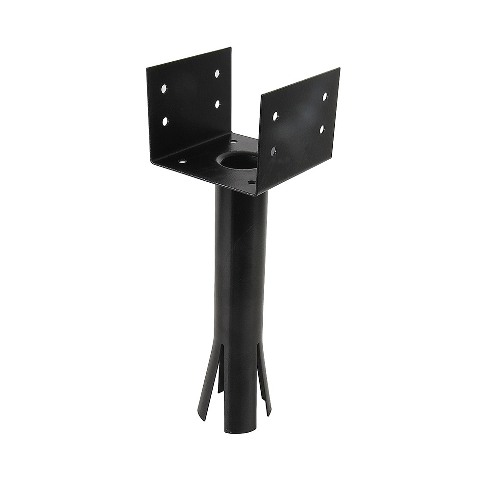 BASE COLUMNA AMURAR 4 X 4" NEGRA