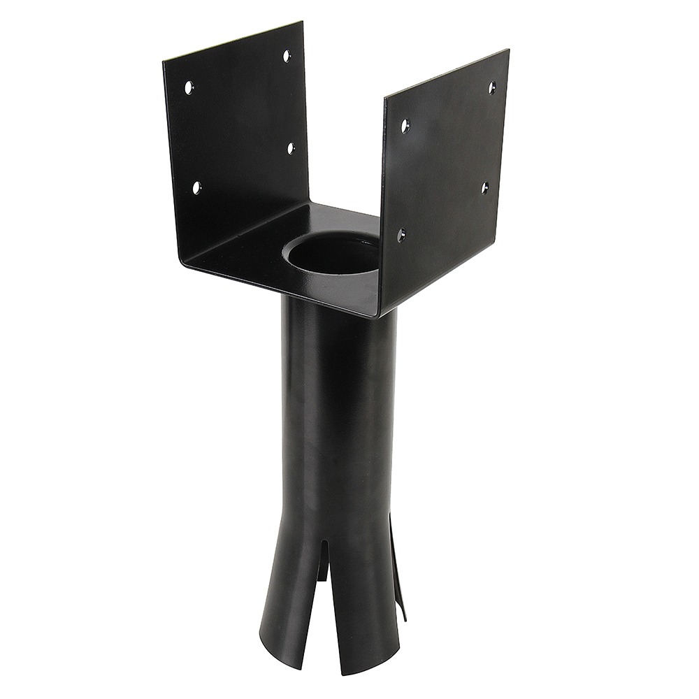 BASE COLUMNA AMURAR 6 X 6"  NEGRA