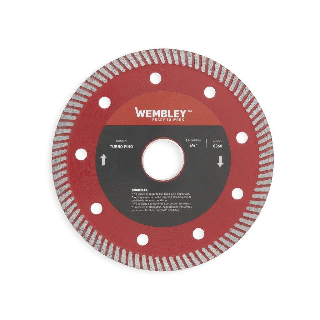 DISCO DIAM. WEMBLEY 4-½"  Turbo Fino (8360)