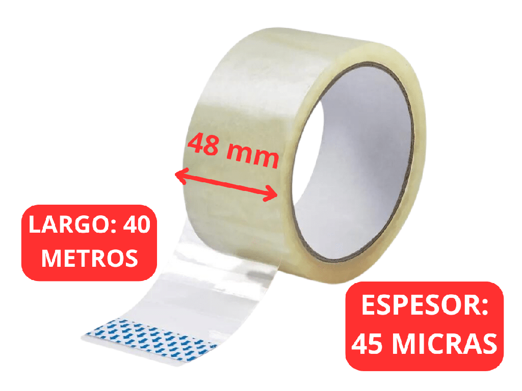 CINTA EMBALAR 48mm x 40m. TRANSPARENTE TF3®