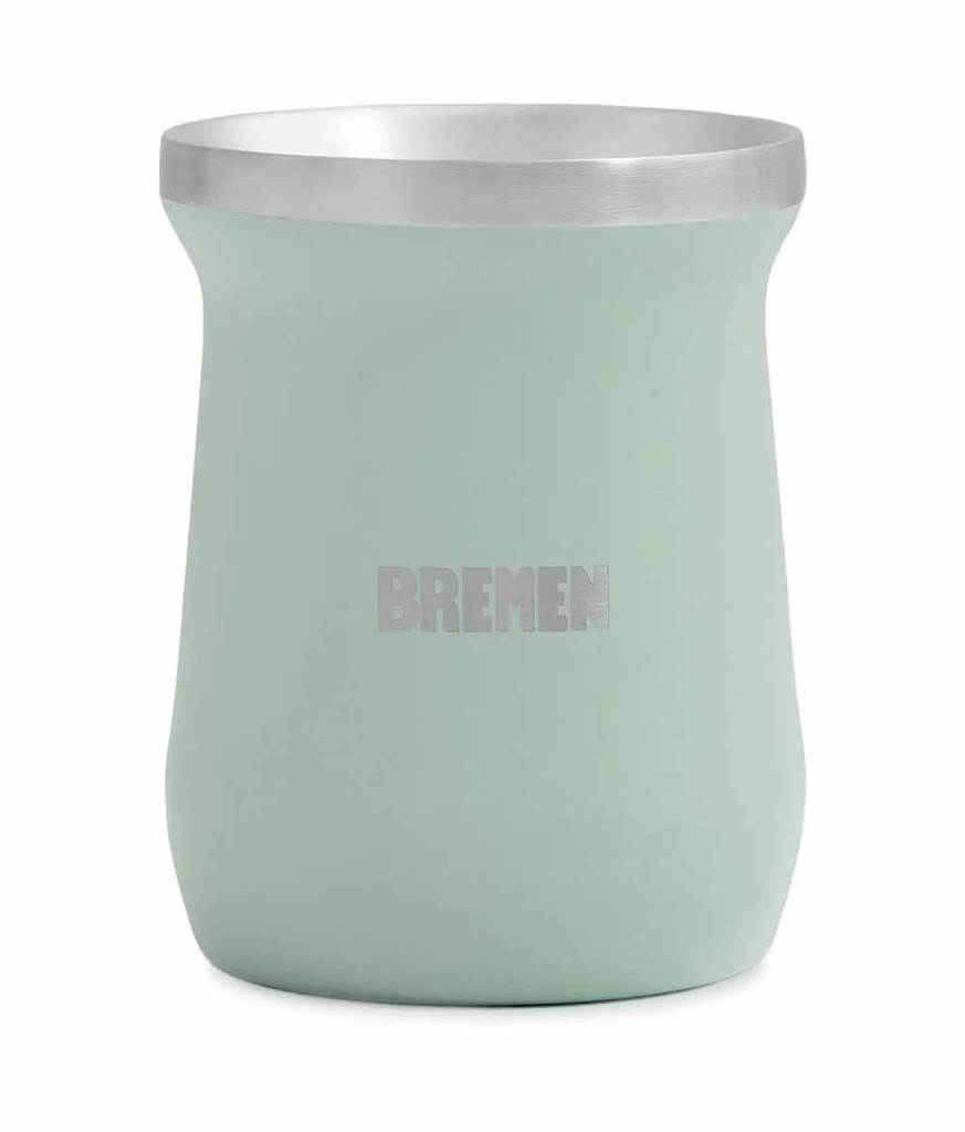 MATE ACERO INOXIDABLE 300 ML VERDE BREMEN (8399)