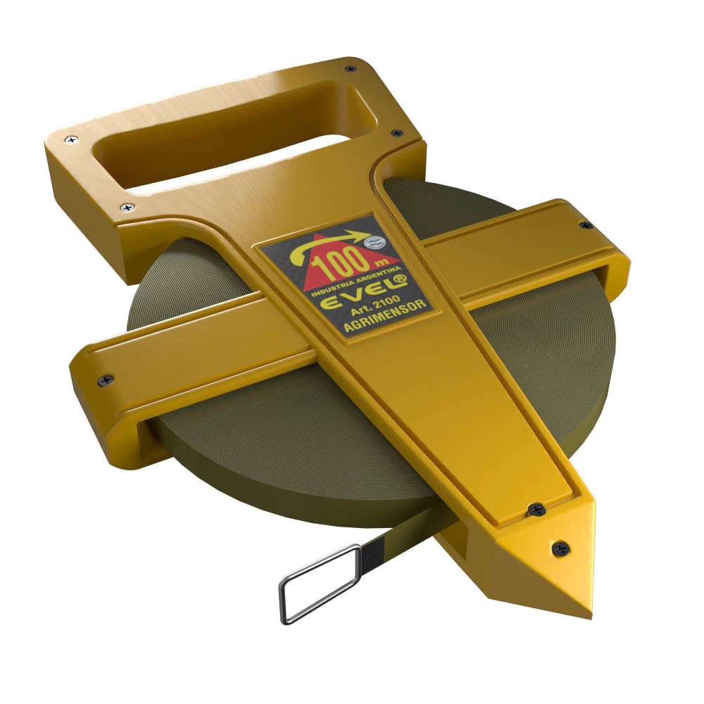 CINTA METRICA PROFESIONAL AGRIMENSOR 100 mts.x 11mm. AM. EVEL® (2100)