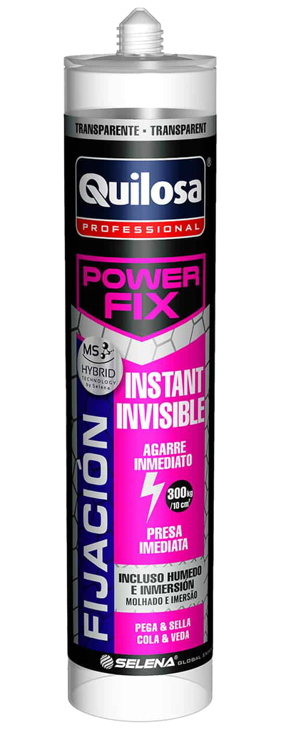 ADHESIVO POWER FIX INSTANT INVISIBLE 295 gr. QUILOSA (10045462)