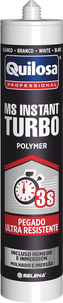 ADHESIVO Y SELLADOR MS INSTANT TURBO NEGRO 280 ml. QUILOSA (10052327)