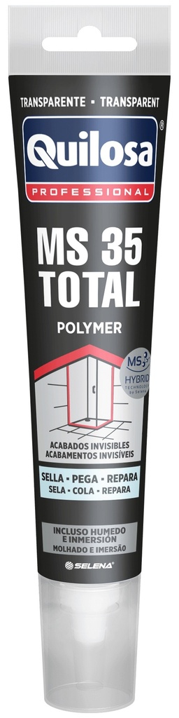 ADHESIVO Y SELLADOR MS-35 TOTAL TRANSPARENTE 100 ml. QUILOSA (10051699)
