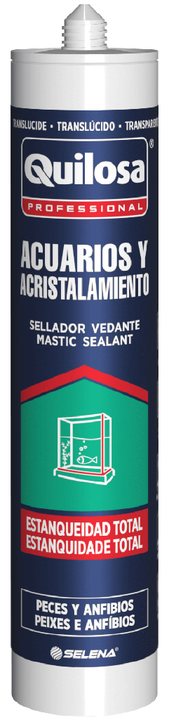 SILICONA ACUARIOS Y ACRISTALAMIENTO 290 ml. QUILOSA (10042500)