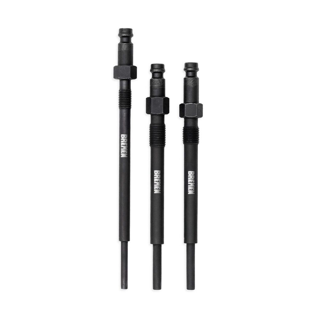 AUT.COMPRESOMETRO PARA MOTORES DIESEL PUNTAS MOTORES M-B (3 Pzs) BREMEN® (8654)