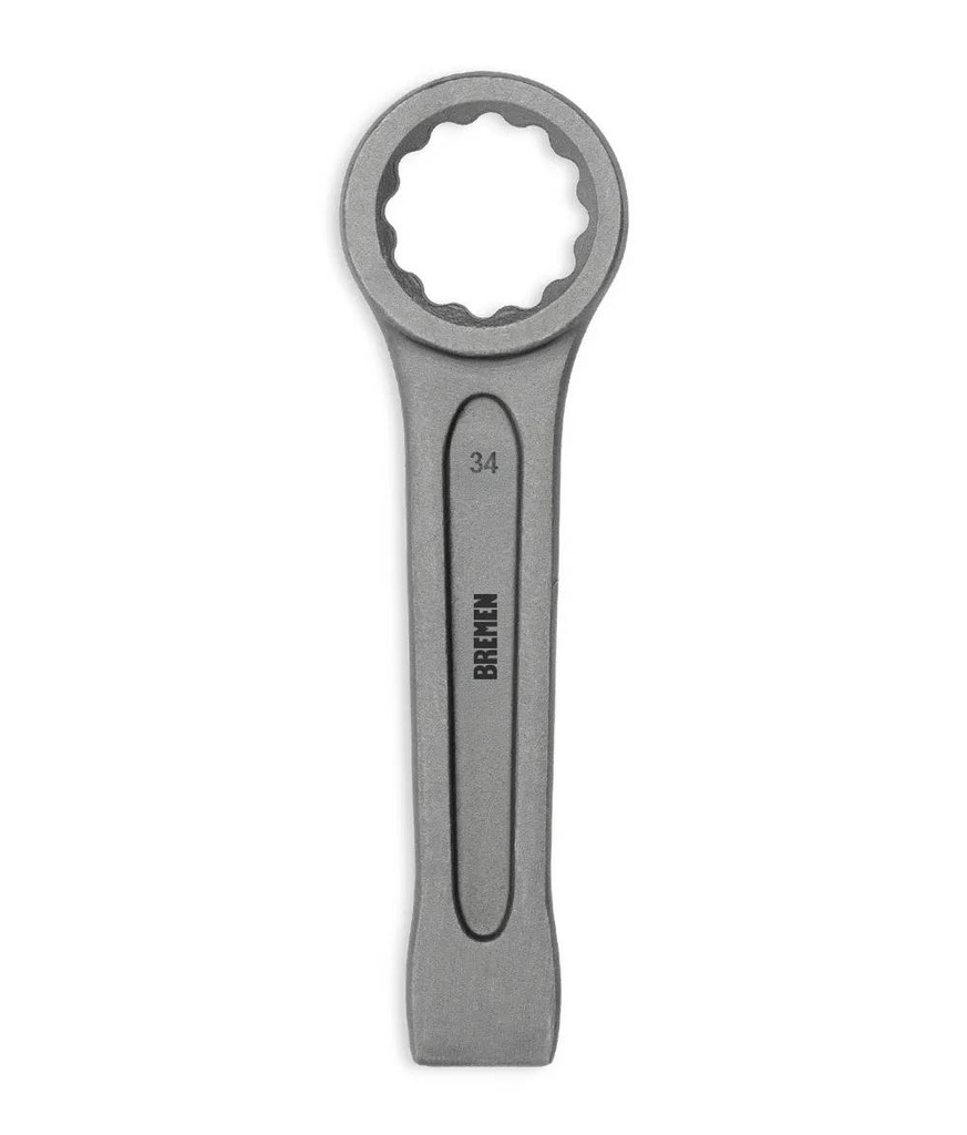 LLAVE  DE GOLPE ESTRIADA RECTA  34mm BREMEN® (8525)