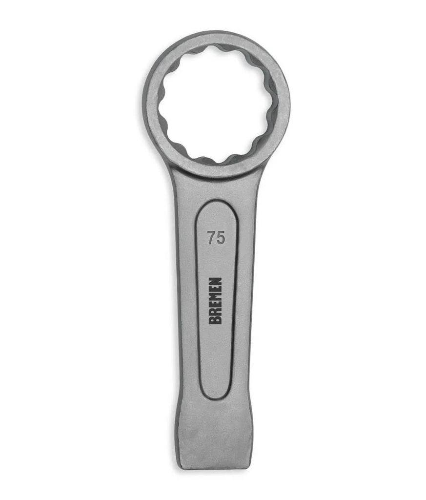 LLAVE  DE GOLPE ESTRIADA RECTA  75mm BREMEN® (8537)